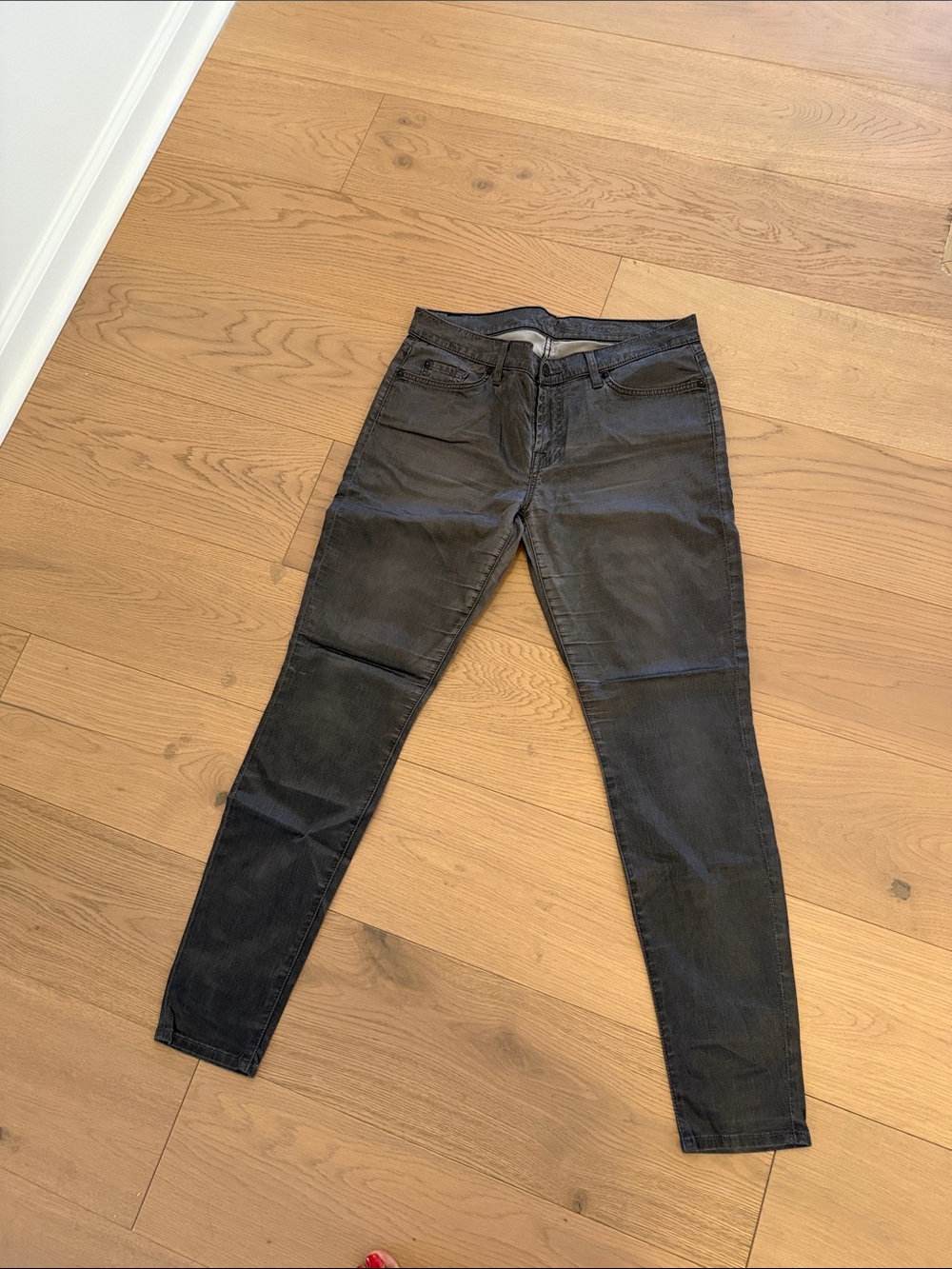 7 For All Mankind Black Skinny Jeans